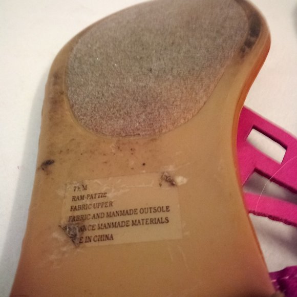 Faux Suede Thong Sandal With Sparkles - Picture 5 of 7